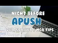 NIGHT BEFORE ap us history tips dbq leq saq and mcq review