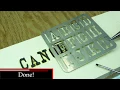 Text Alignment - Wood Burning Stencils
