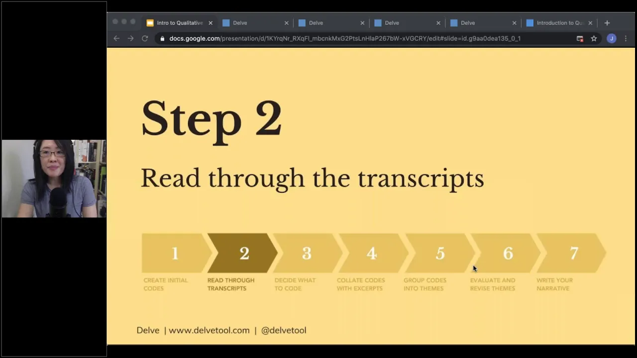Online tutorial: Introduction to Qualitative Coding with Delve