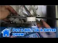 Washer Dryer Repair How to Put a Belt on a Dryer Drum