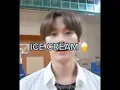 Leeknow obsession with ice cream #straykids #leeknow #leeminho #hyunjin #skz #hyunho #felix #shorts