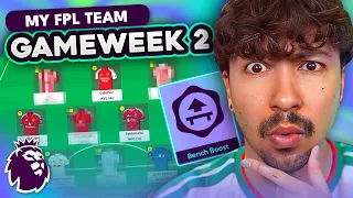 FPL GW2 Team Selection Bench Boost or Not Transfers Captain