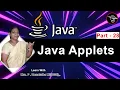 Learn Java - Part 28 Java Tutorial in Tamil Java Applets