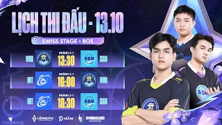 🔴 TRỰC TIẾP: VHU vs SGU vs UIT | SWISS STAGE 13.10 | TỨ PHƯƠNG ĐẠI CHIẾN MÙA ĐÔNG 2026