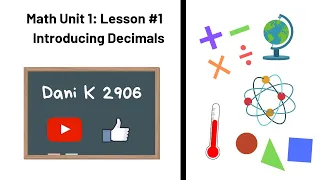 Math Unit 1 Lesson Introducing Decimals Dani K 2906