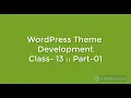 WordPress Theme Development class - 13 Part 01 Projects it