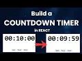 Build a Countdown Timer from scratch in React Frontend Machine Coding Interview