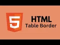 HTML Table Border