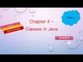 Chapter 4 Classes in Java