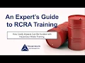 Webinar An Expert s Guide to RCRA Training