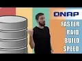 QNAP NAS - How to Speed up RAID Creation