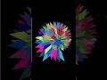 Draw colorful star pattern in turtle python