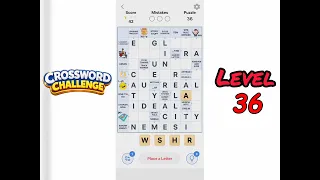 Crossword Challenge Level 36 Walkthrough