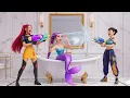 Download Lagu Mission: RESCUING MERMAID RUMI FROM MIRA AND ZOEY'S PRANK | KPOP Demon Hunters MP3