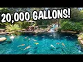 Lagu Deze watertuin in de achtertuin is waanzinnig (20.000 gallons + edelstenen!)