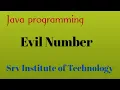 Evil Number in Java Evil Number or Odious Numbers in Java Java Online Learning