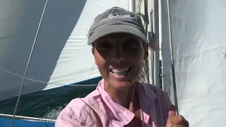 Stern Anchoring in a tight spot and unfavorable conditions for a flat bottom twin keel sailboat