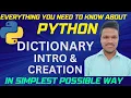 Python Dictionary Introduction Python Dictionary Creation Python Dictionary