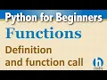 Python Function Intro definition and function call
