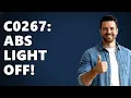 How to fix code C0267 pump motor circuit open on Chevy Silverado