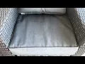 Greendale Home Fashions Outdoor 2 Piece Sunbrella Fabric Deep Seat Cushion Set
