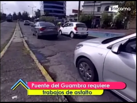Puente del Guambra requiere trabajos de asfalto