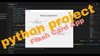 Flashcard App Using Python Tkinter Python GUI Project