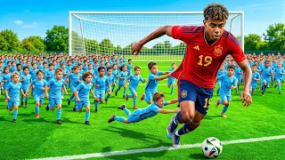 100 Kids vs 1 Pro Footballer