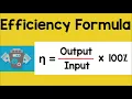 Efficiency Formula Physics Animation