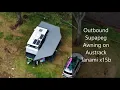 Outbound Supapeg awning pack up on Austrack Tanami x15b