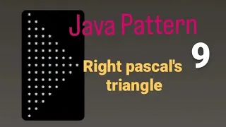 Print Right pascal s triangle star pattern program in java l