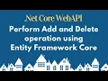 Implement add and delete operation in WebAPI