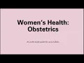 Women s Health Obstetrics EOR Review