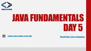 Java Fundamentals Day 5 Live Session