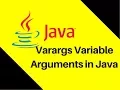 6 14 How to use Varargs Variable Arguments in Java Tutorial Lecture