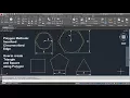 AutoCAD Polygon Command Tutorial Complete Inscribed Circumscribed Edge Triangle Square