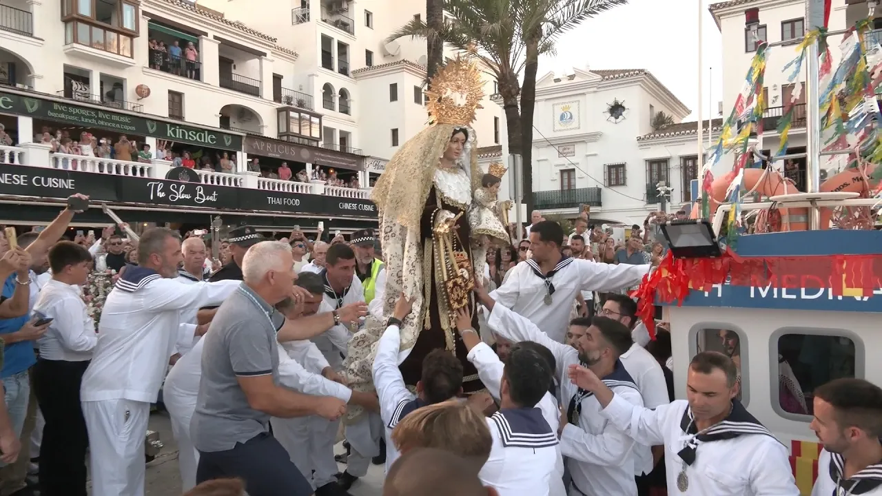Virgen del Carmen en el Castillo