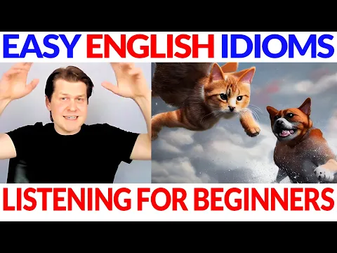 Easy English Idioms: Raining Cats and Dogs 🌧🐱🐶☔ Beginner English Comprehensible Input Lesson