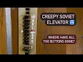 VERY CREEPY AND DANGEROUS Soviet elevator