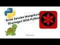 Draw Sasuke Mangekyou Sharingan With Python Turtle