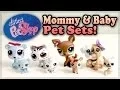 Littlest Pet Shop LPS Mommy Baby Set - Bear Bulldog Deer White Tiger