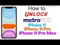 How to Unlock MetroPCS iPhone 11 iPhone 11 Pro iPhone 11 Pro Max - Use in USA and Worldwide
