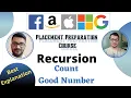 Count Good Numbers Recursion 10 Placement Preparation Series Medium C LeetCode 1922