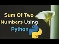 Python Script to add two numbers in Hindi