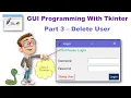 Login System Part 3 Python 3 Tkinter Add Remove User Button