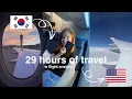 Download Lagu flying solo for 29 hours ✈️ seoul, korea to usa long haul travel vlog