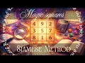 How to make a 3 X 3 magic square Siamese Method