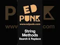 Day 46 Find Replace Characters in a String in Python Learn Python Dark Mode