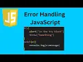 Learn JavaScript Error handling JavaScript tutorial