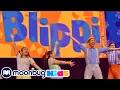 Download Lagu Blippi The Musical! Live Blippi Performance in Full | Sing Along ABC 123 Songs and Rhymes | Moonbug